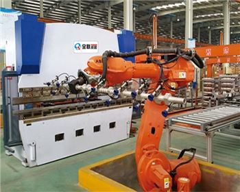 蘭(lan)州數控折(shé)彎機自動(dong)上下料機(ji)器人自動(dòng)化生産線(xiàn)